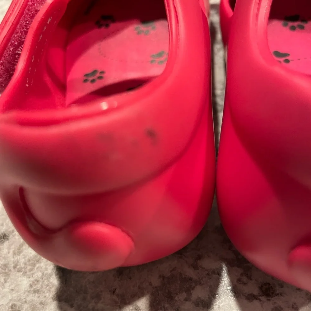 Mini Melissa Kids Moccasins - Pink Cat Design size 6